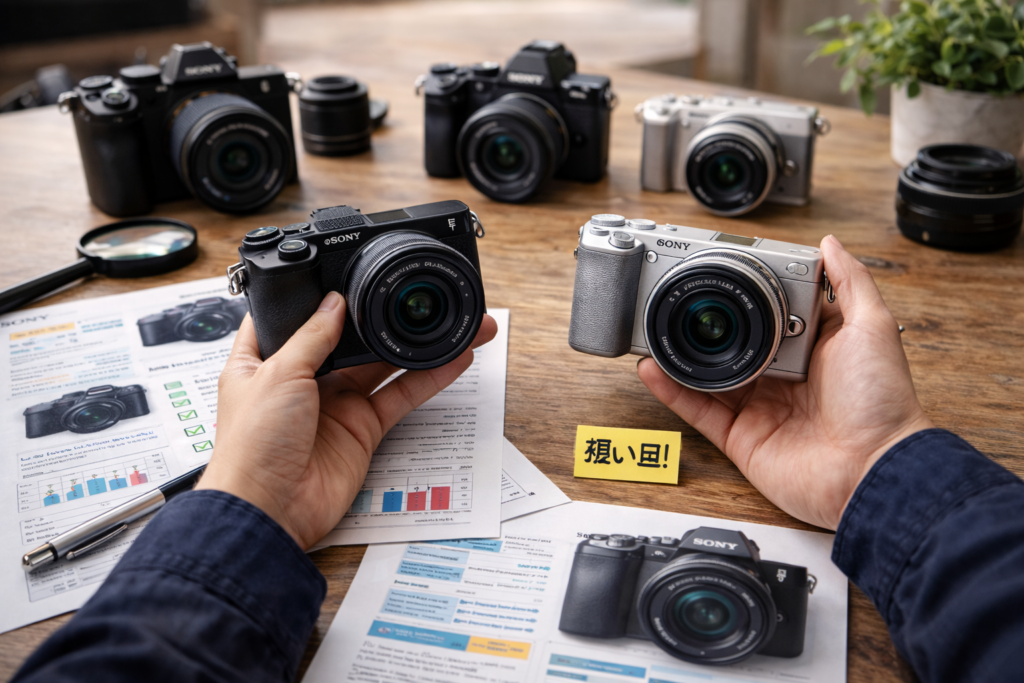 ソニーミラーレス型落ちの選び方と狙い目