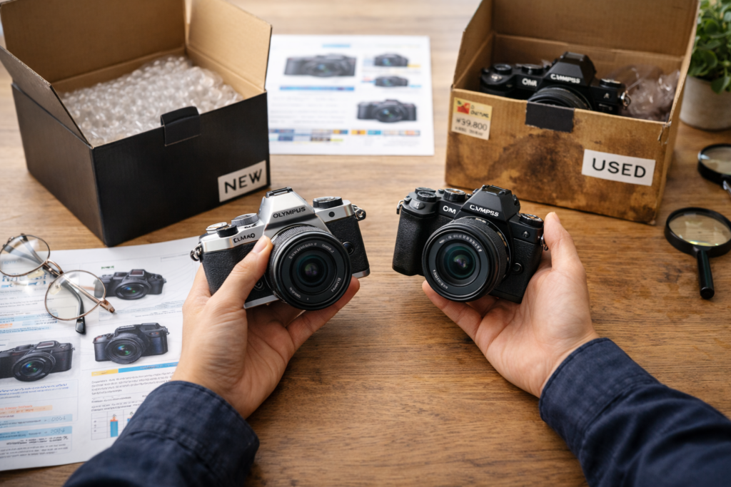 ミラーレス 一眼 型落ち 新品と中古の選び方