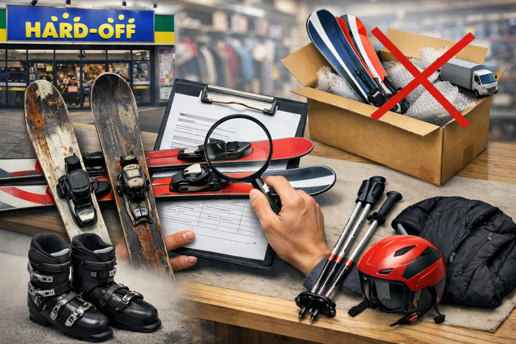 スキー板買取はハードオフで高く売れるのか